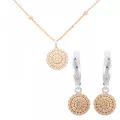 Silver Set: Chain-pendant + Earrings SET-7120 #1