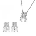 Orphelia Sterling Silver Set: Chain-Pendant + Earrings SET-7122 #1