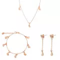 Orphelia Silver Set: Chain + Bracelet + Earrings SET-7381 #1