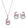 Orphelia Silver Set: Chain-pendant + Earrings SET-7440 #1