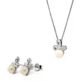 Orphelia Elisabeth Silver Set: Chain-pendant + Earrings SET-7511 #1