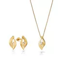 Orphelia Milan Silver Set: Chain-pendant + Earrings SET-7519/G #1