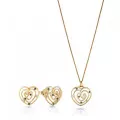 Euphoria Silver Set: Chain-pendant + Earrings SET-7522/G #1