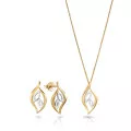 Charlotte Silver Set: Chain-pendant + Earrings SET-7523/G #1