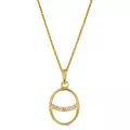 Orphelia® 'Amaliada' Women's Sterling Silver Pendant with Chain - Gold ZH-7572