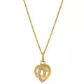 Orphelia® 'Amore' Women's Sterling Silver Pendant with Chain - Gold ZH-7577/G