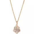 Orphelia® 'Daisy' Women's Sterling Silver Pendant with Chain - Rose ZH-7585/RG