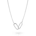 Orphelia Rose Sterling Silver Necklace ZK-7561 #1