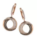 Alina Silver Drop Earrings ZO-7055 #1