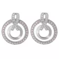 Orphelia Azalea Silver Drop Earrings ZO-7095 #1