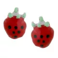 Apple Silver Stud Earrings ZO-7149 #1