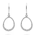 Orphelia Aria Silver Drop Earrings ZO-7494 #1