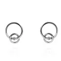 Orphelia Antoine Silver Stud Earrings ZO-7503 #1