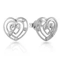 Orphelia Euphoria Silver Stud Earrings ZO-7522 #1