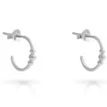 Orphelia Chloe Sterling Silver Hoop Earrings ZO-7555 #1