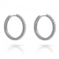 Orphelia Fay Sterling Silver Hoop Earrings ZO-7557 #1