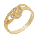 Orphelia® Women's Sterling Silver Ring - Gold ZR-6020/2