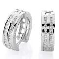 Orphelia Cecily White-gold 18k Hoop Earrings OD-5288 #1
