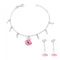 Child's Silver Set: Bracelet + Earrings SET-7133 #1