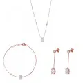 Orphelia Silver Set: Chain + Bracelet + Earrings SET-7419 #1