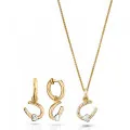 Aurora Silver Set: Chain-pendant + Earrings SET-7525/G #1