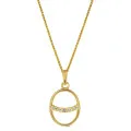Orphelia® 'Amaliada' Women's Sterling Silver Pendant with Chain - Gold ZH-7572
