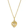Orphelia® 'Amore' Women's Sterling Silver Pendant with Chain - Gold ZH-7577/G