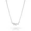 Charlene Silver Necklace ZK-7568 #1