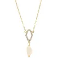 Orphelia® 'Normandy' Women's Sterling Silver Pendant with Chain - Gold ZK-7574/G