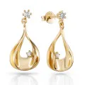 Orphelia Etoile Silver Drop Earrings ZO-7524/G #1