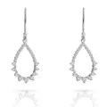 Orphelia Petal Sterling Silver Drop Earrings ZO-7564 #1