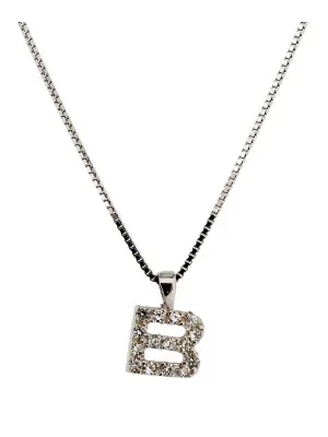 Orphelia® Women's Sterling Silver Chain with Pendant - Silver ALPHABET/B