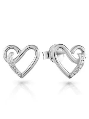 Orphelia® 'Ida' Women's Sterling Silver Stud Earrings - Silver ZO-7521