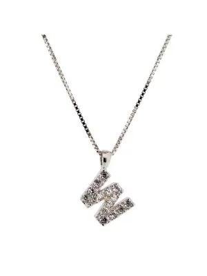 Orphelia® Women's Sterling Silver Chain with Pendant - Silver ALPHABET/W