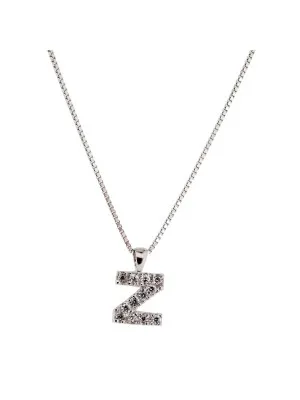 Orphelia® Women's Sterling Silver Chain with Pendant - Silver ALPHABET/Z