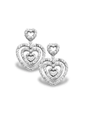 Orphelia Silver Drop Earrings EAR-1218 #1