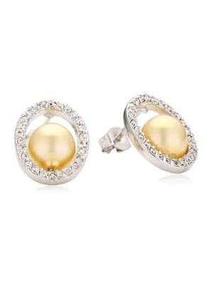 Orphelia® Women's Sterling Silver Stud Earrings - Silver EAR-1992