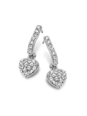 Orphelia® Women's Sterling Silver Drop Earrings - Silver EAR-438