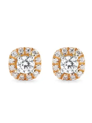 Orphelia Gilda Two-tone 18k Stud Earrings OD-5027/1 #1