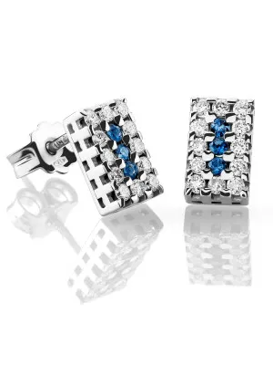 Orphelia Beatrix White-gold 18k Stud Earrings OD-5139 #1