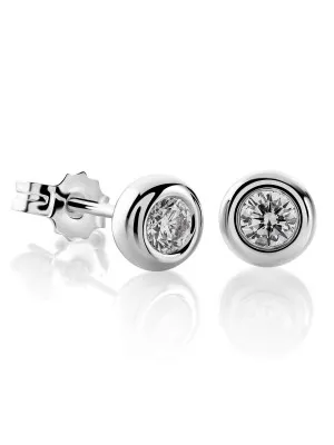Orphelia Alexandria White-gold 18k Stud Earrings OD-5295 #1