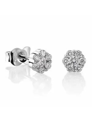 Orphelia Norvina White-gold 18k Stud Earrings OD-5326 #1