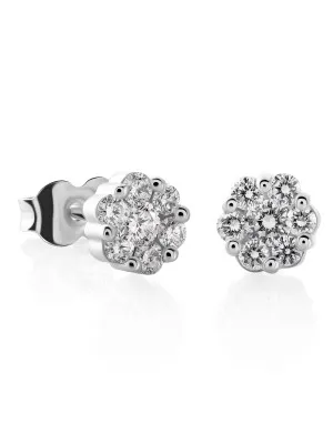 Orphelia Norvina White-gold 18k Stud Earrings OD-5327 #1