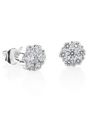 Orphelia Norvina White-gold 18k Stud Earrings OD-5328 #1