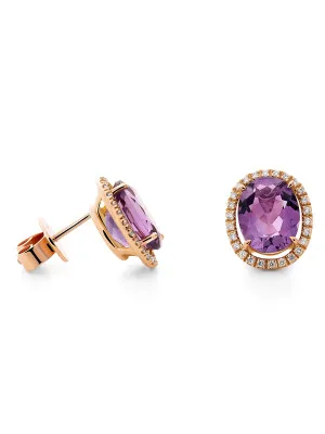 Orphelia Alberta Rose-gold 18k Stud Earrings OD-5338 #1