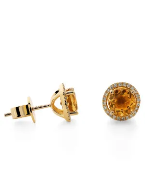 Orphelia Mattea Yellow-gold 18k Stud Earrings OD-5340 #1