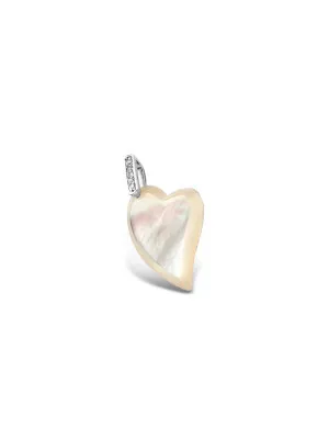 Orphelia® Women's Sterling Silver Pendant with Chain - Silver/Rose PEN-1456