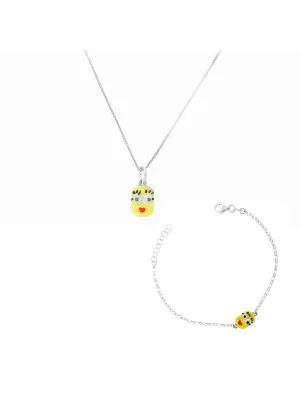 Silver Set: Chain-pendant + Bracelet SET-7135/2 #1