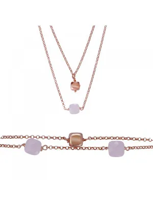 Silver Set: Bracelet + Necklace SET-7432 #1