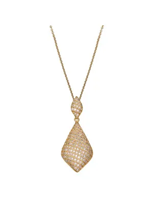 Orphelia Silver Chain With Pendant ZH-4517-GOLD #1